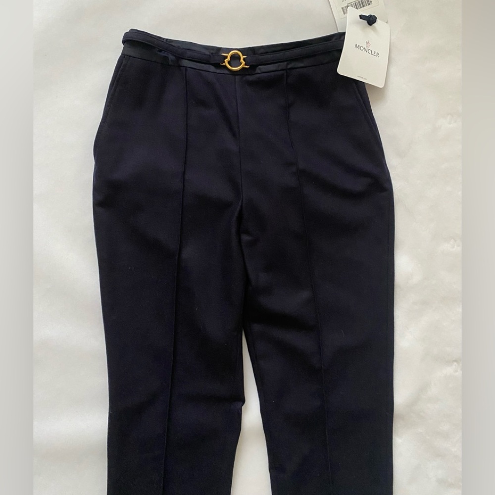 NWT Auth MONCLER women dress TROUSERS/pants sz 4-6/XS-S US=sz 40 EU - Picture 2 of 14